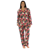 Pajama Set-bSoft Bamboo Flannel Pajamas (Midnight Garden) L