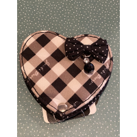 Retro Plaid Heart Shape Compact Mirror