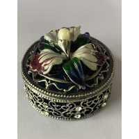 Trinket Box Pearl Flower