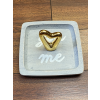 Wooden "You & Me" Jewelry Ring Dish Tray