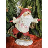 Christmas Resin Snowshoes Santa Figurine
