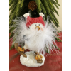 Christmas 5" Resin Fluffy Penguin on Skis